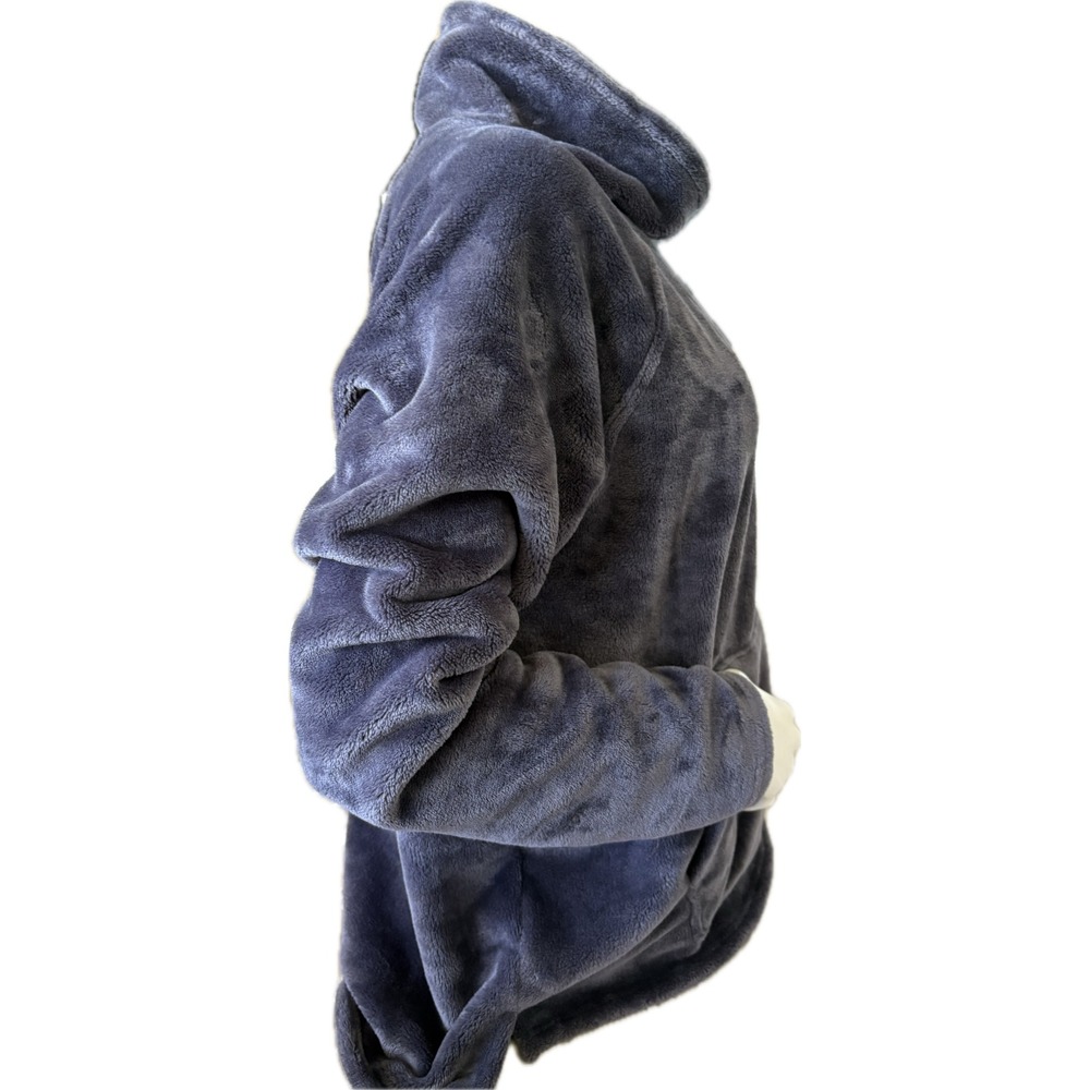 NWOT Champion Women's XL Gray Fleece Wearable Blanket Sweatshirt Snuggle Lounger - Picture 4 of 10